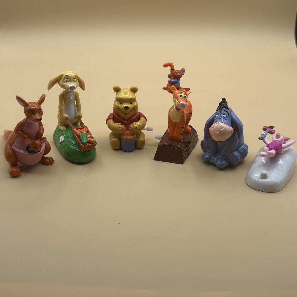 Disney Winnie the Pooh Lot Action Pullback Tiger Rabbit Tigger Eeyore Piglet